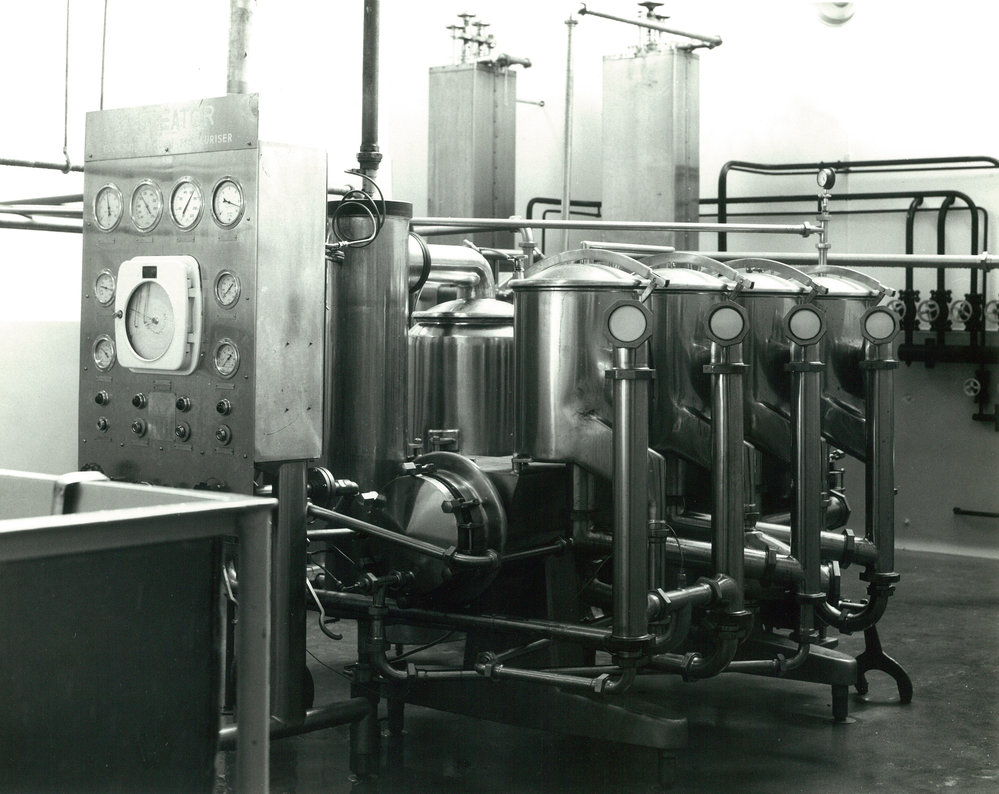 Ruahine Co-operative Dairy Company Limited. Pasteurising equipment, 1971