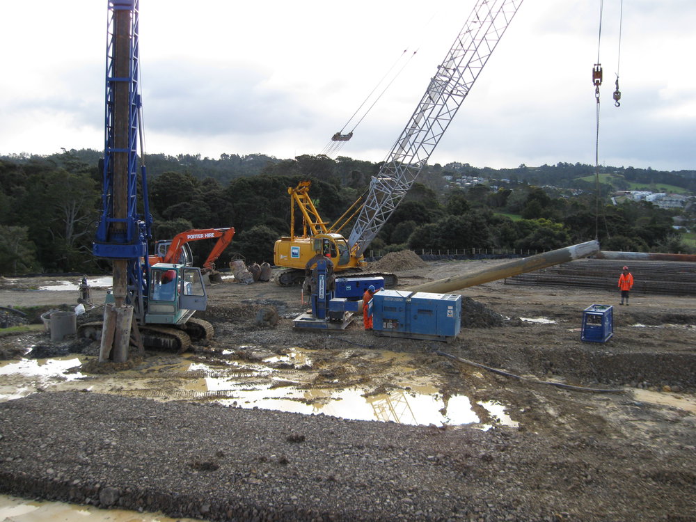 Library, Auckland campus. Library Extension, Construction, August 2008