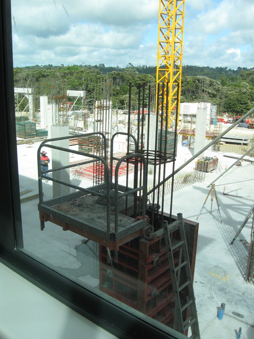 Library, Auckland campus. Library Extension, construction, December 2008