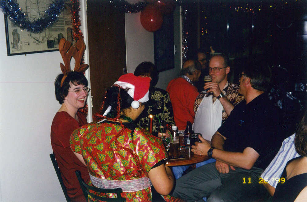 Turitea Library Christmas function, 1999