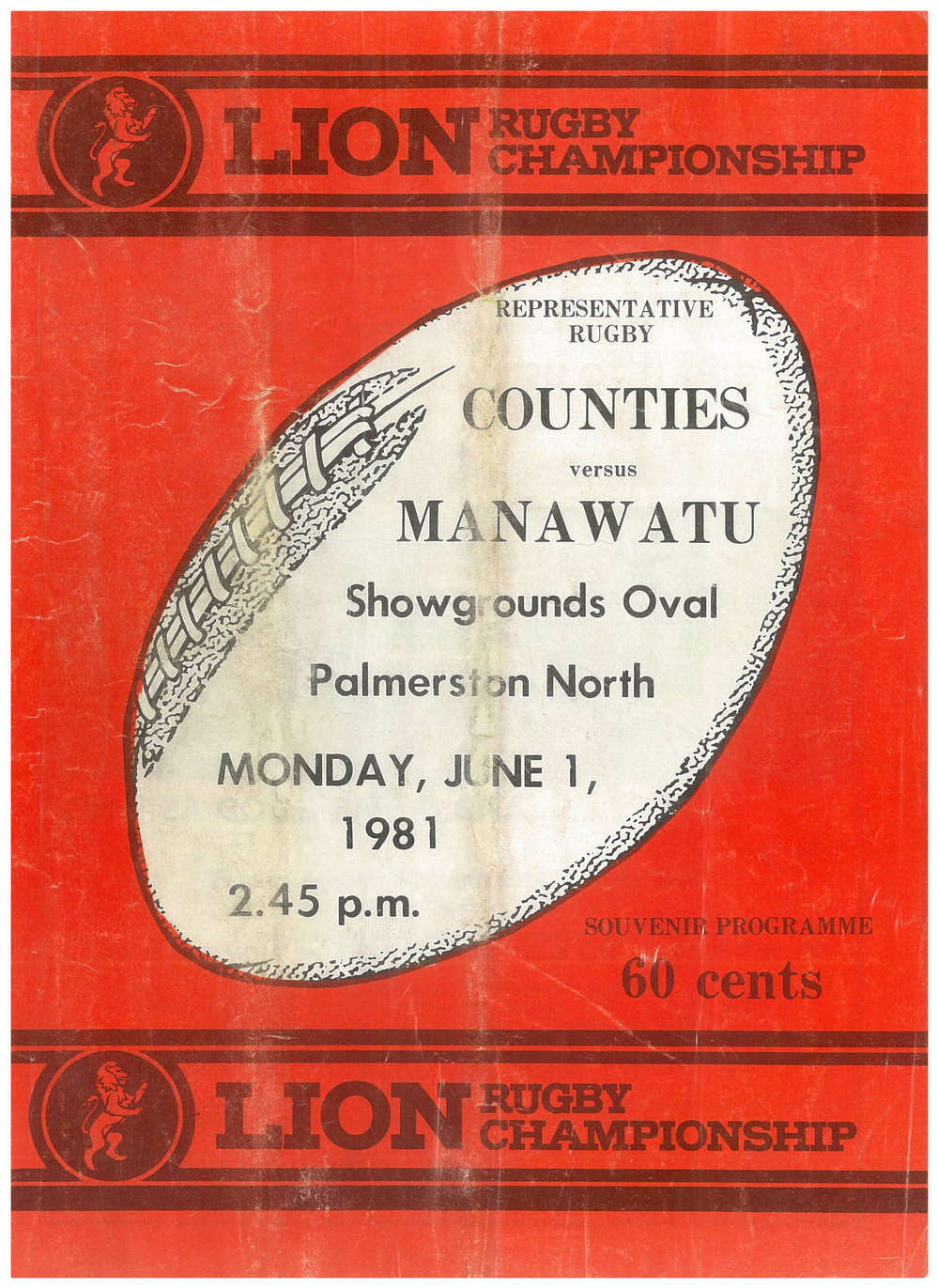 Counties versus Manawatu, 1 June 1981