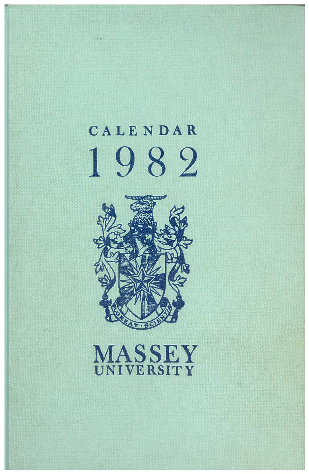 Massey University Calendar, 1982 