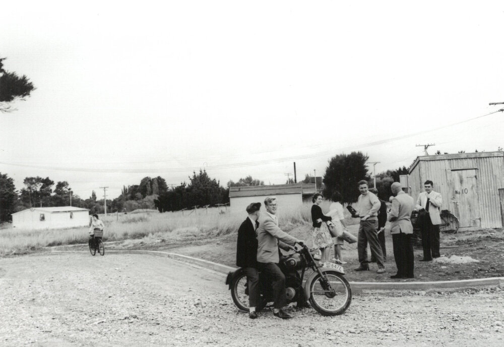 Palmerston North University College. Students having a break, circa March 1960