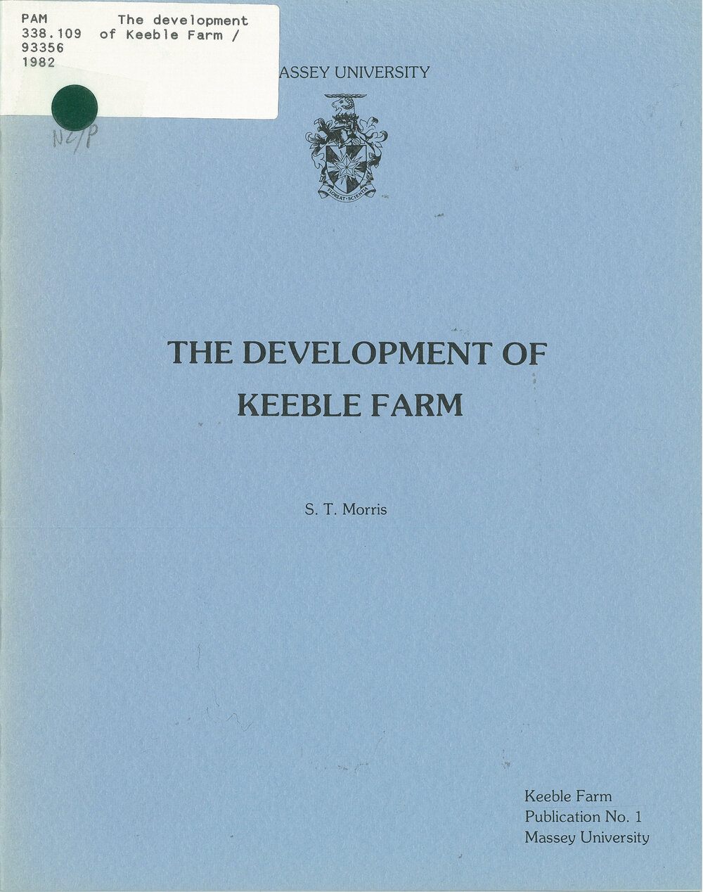 The development of Keeble Farm, circa 1982