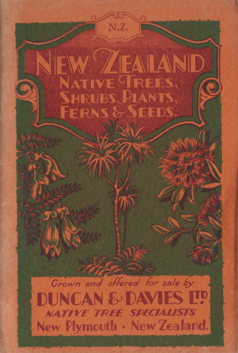 New Zealand native trees, shrubs, plants, ferns &amp; seeds