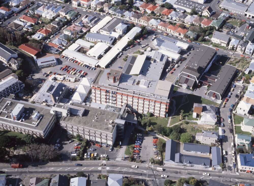 Wellington Polytechnic aerial photograph, 8 September 1992