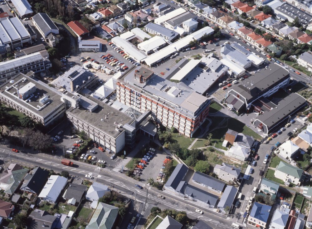 Wellington Polytechnic aerial photograph, 8 September 1992