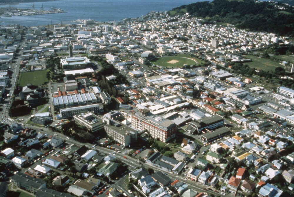 Wellington Polytechnic aerial photograph, 1992