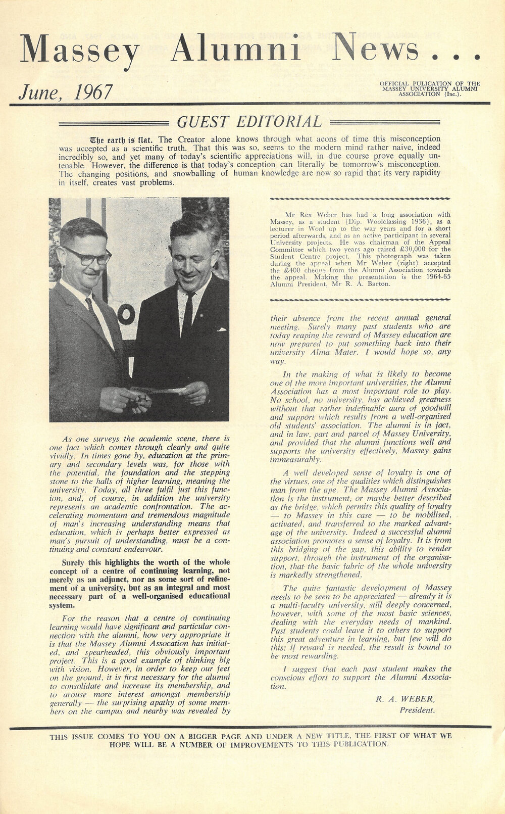 Massey Alumni News, June 1967