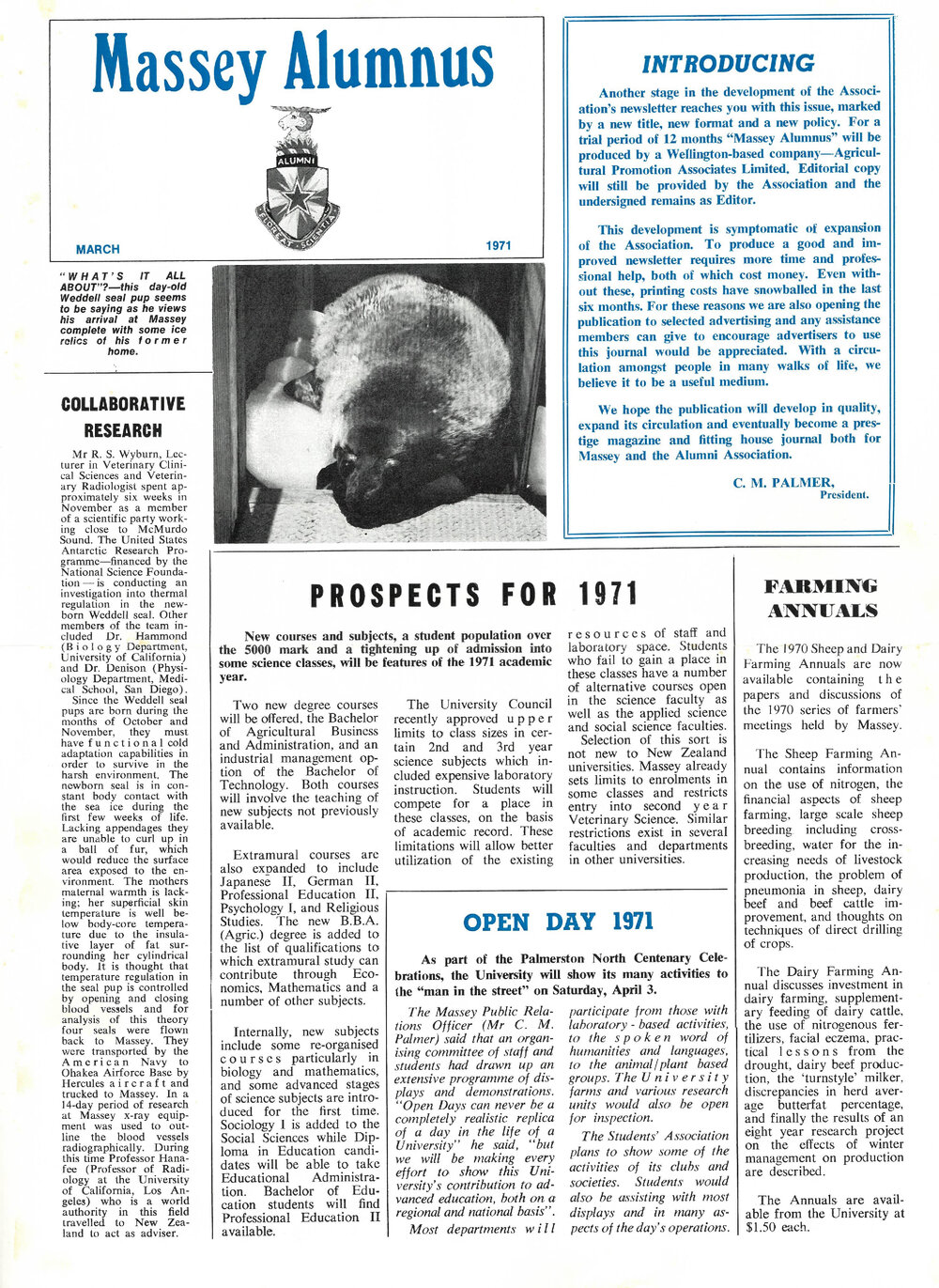 Massey Alumnus, March 1971