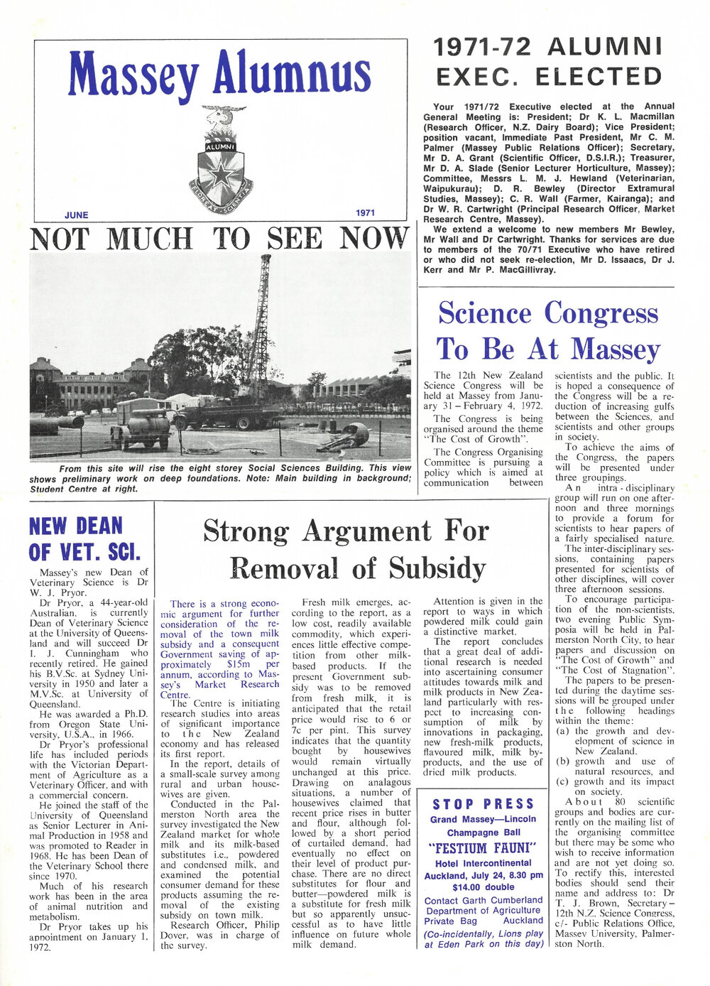 Massey Alumnus, June 1971