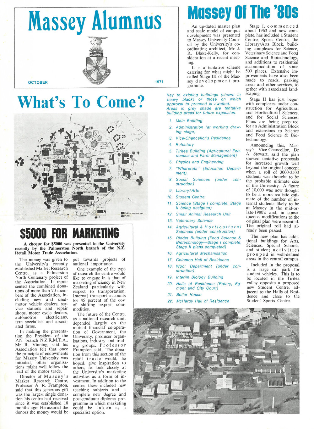 Massey Alumnus, October 1971