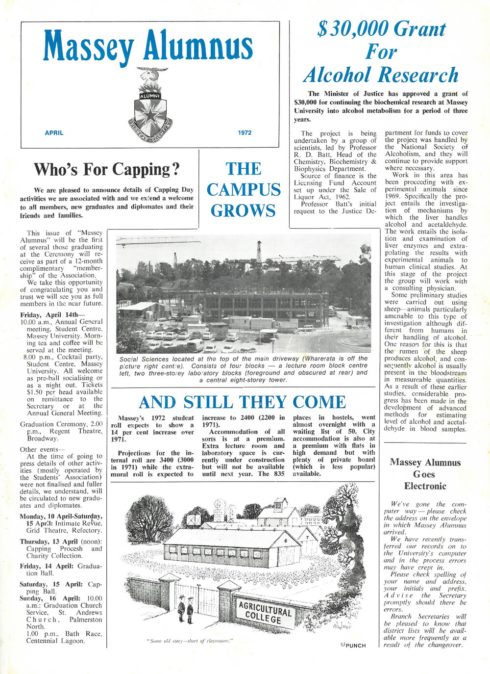 Massey Alumnus, April 1972