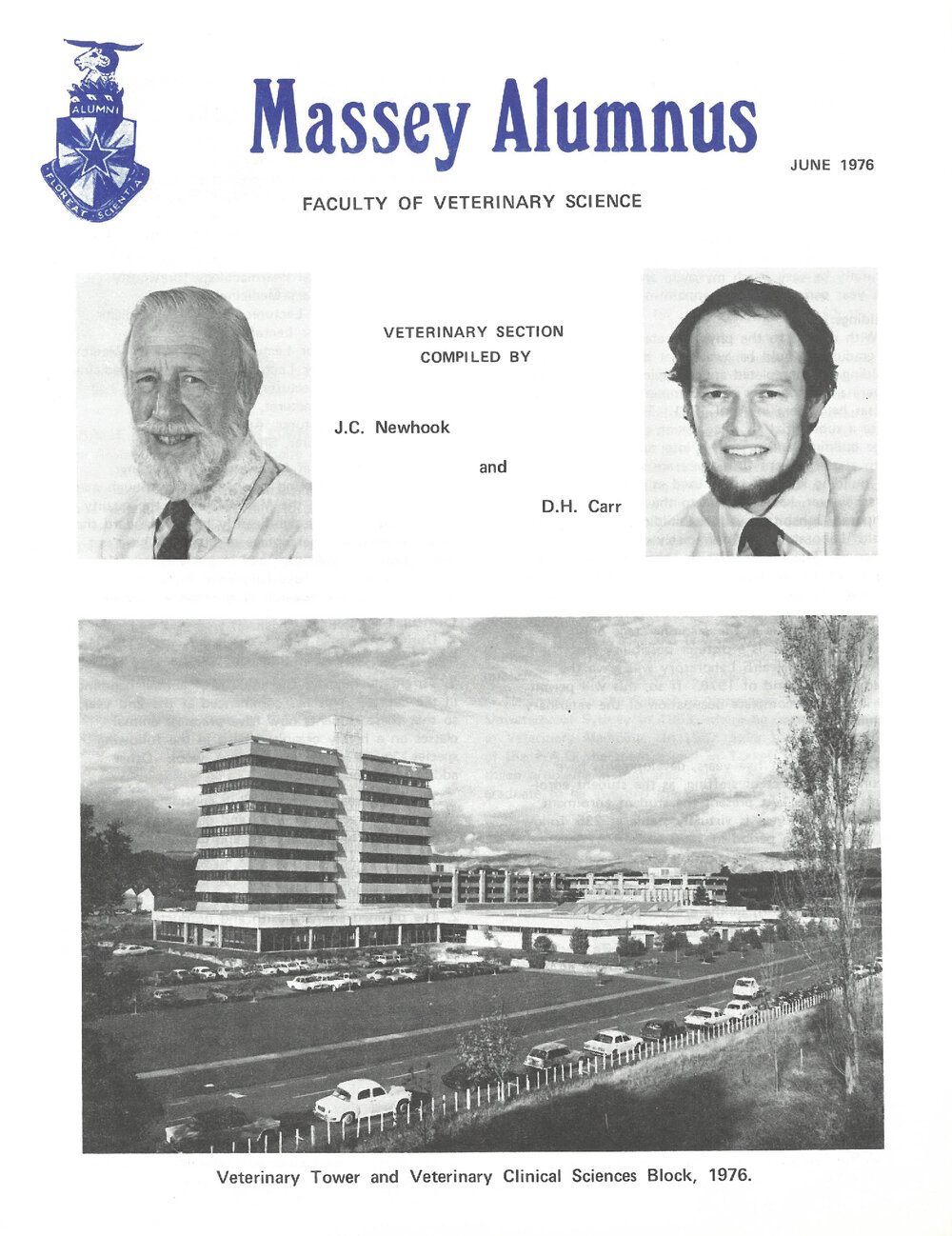 Massey Alumnus - Faculty of Veterinary Science, June 1976