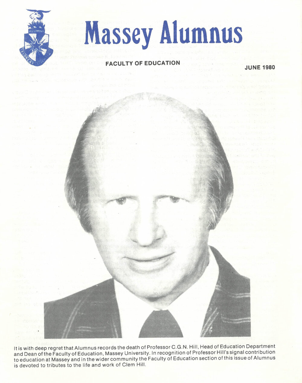 Massey Alumnus - Faculty of Education, June 1980