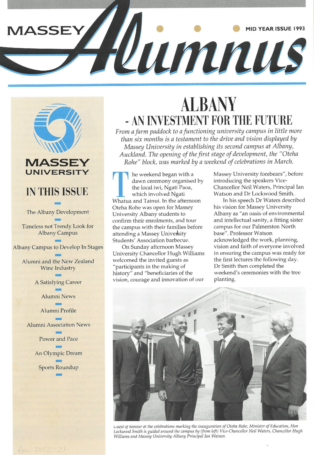 Massey Alumnus, Mid Year Issue 1993