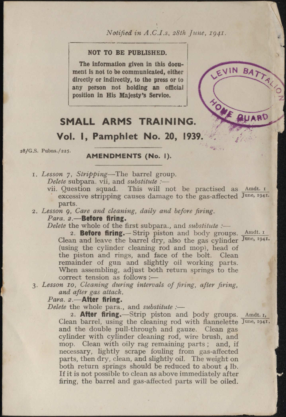 Small-arms training. Vol. 1, Pamphlet No. 20, 1939