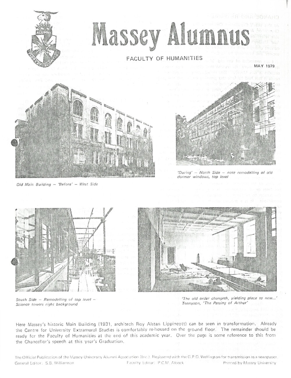Massey Alumnus - Faculty of Humanities, May 1979