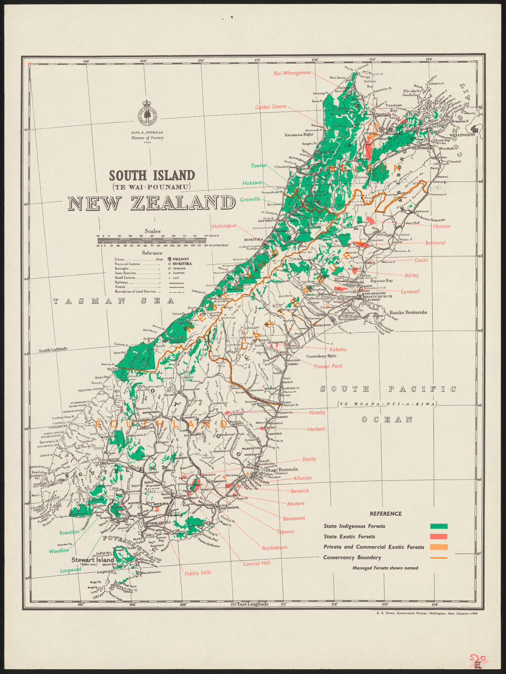 South Island (Te Wai-Pounamu) New Zealand