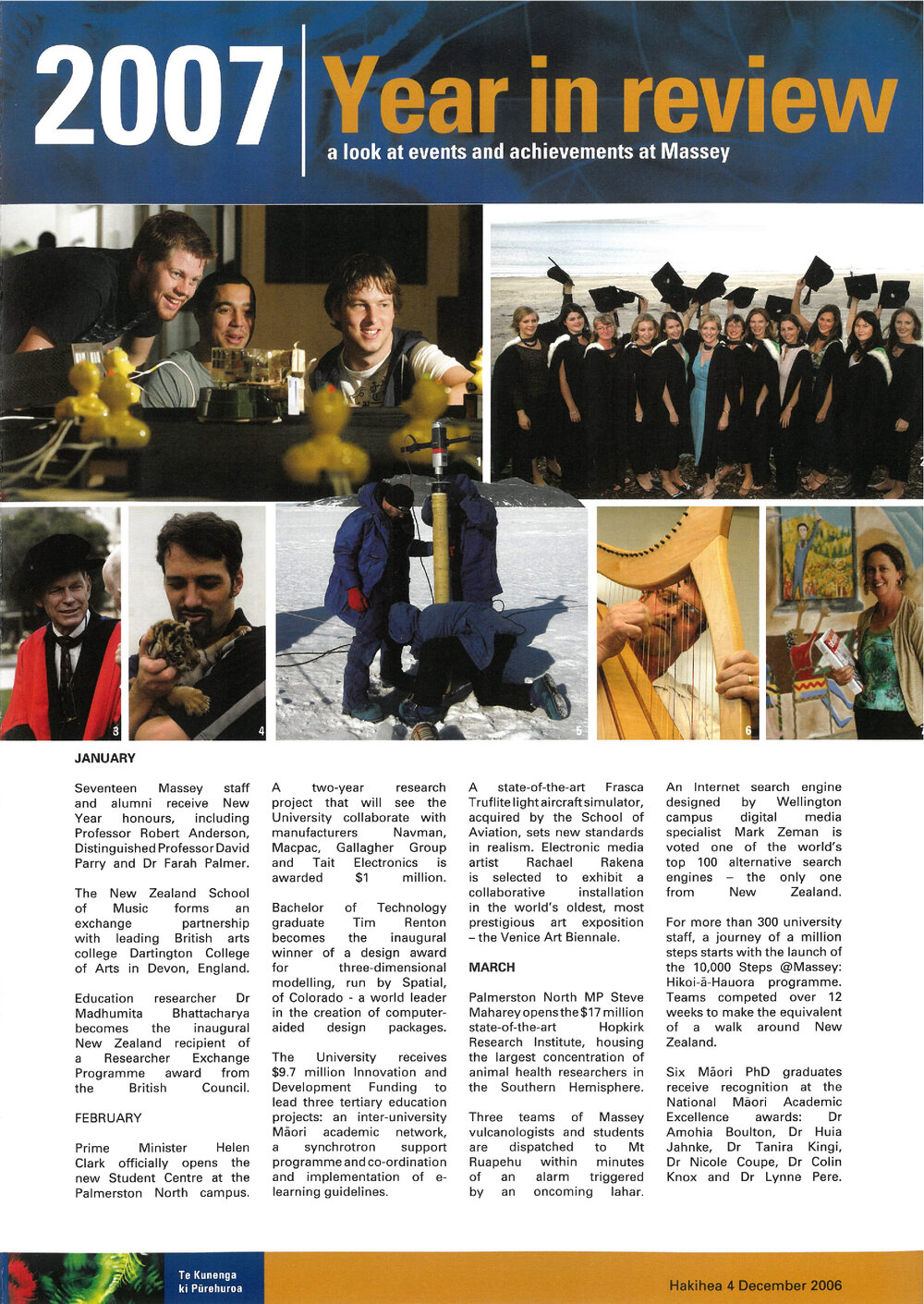 Year in review, 3 December 2007