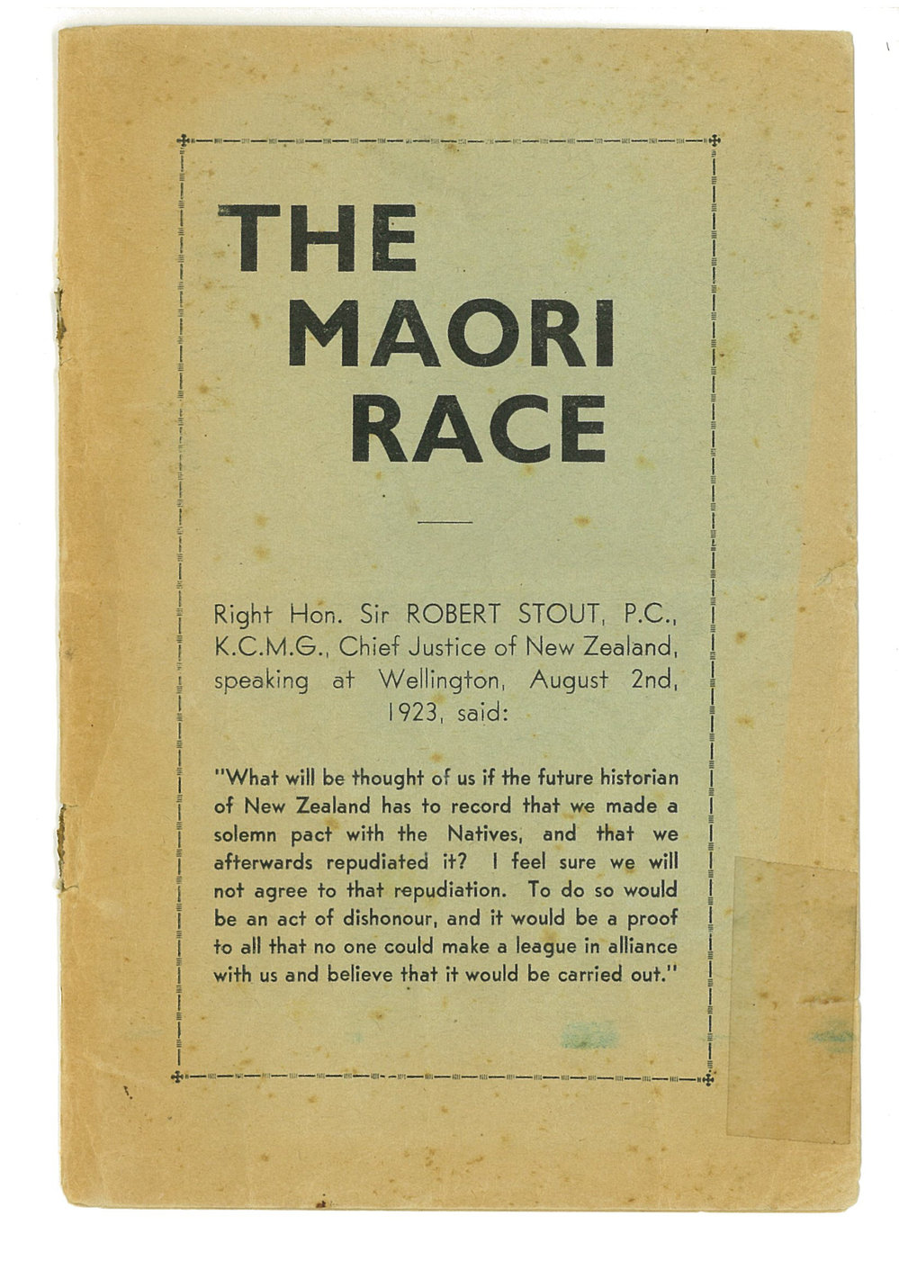 The Maori race
