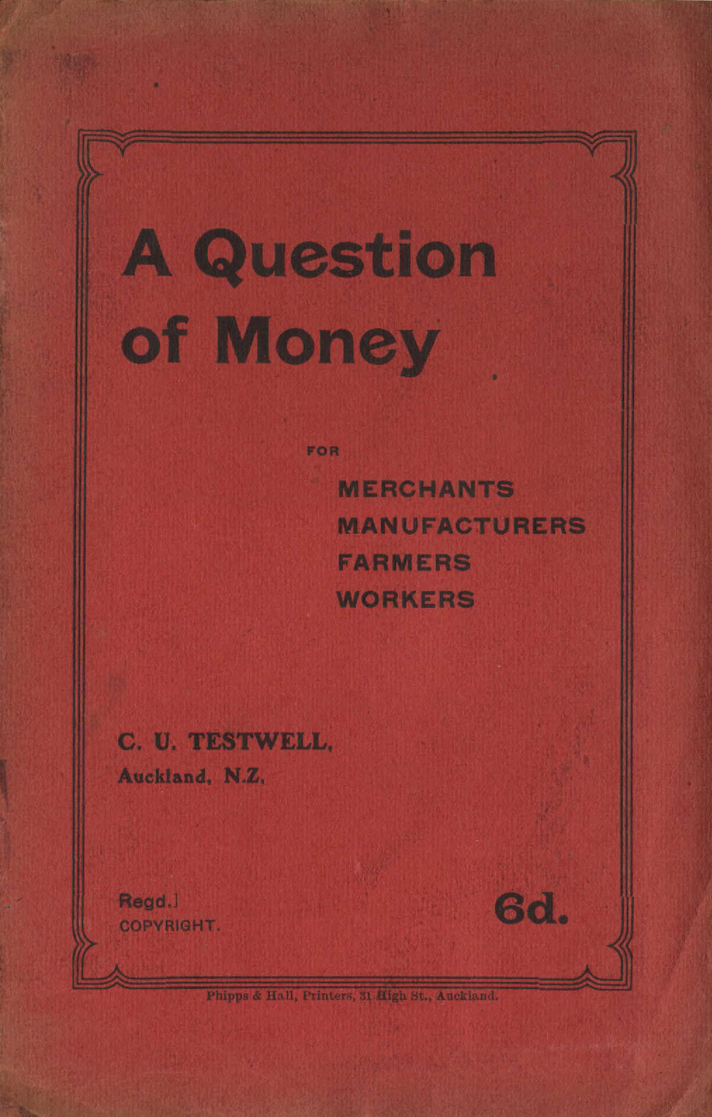 A question of money for merchants, manufacturers, farmers, workers