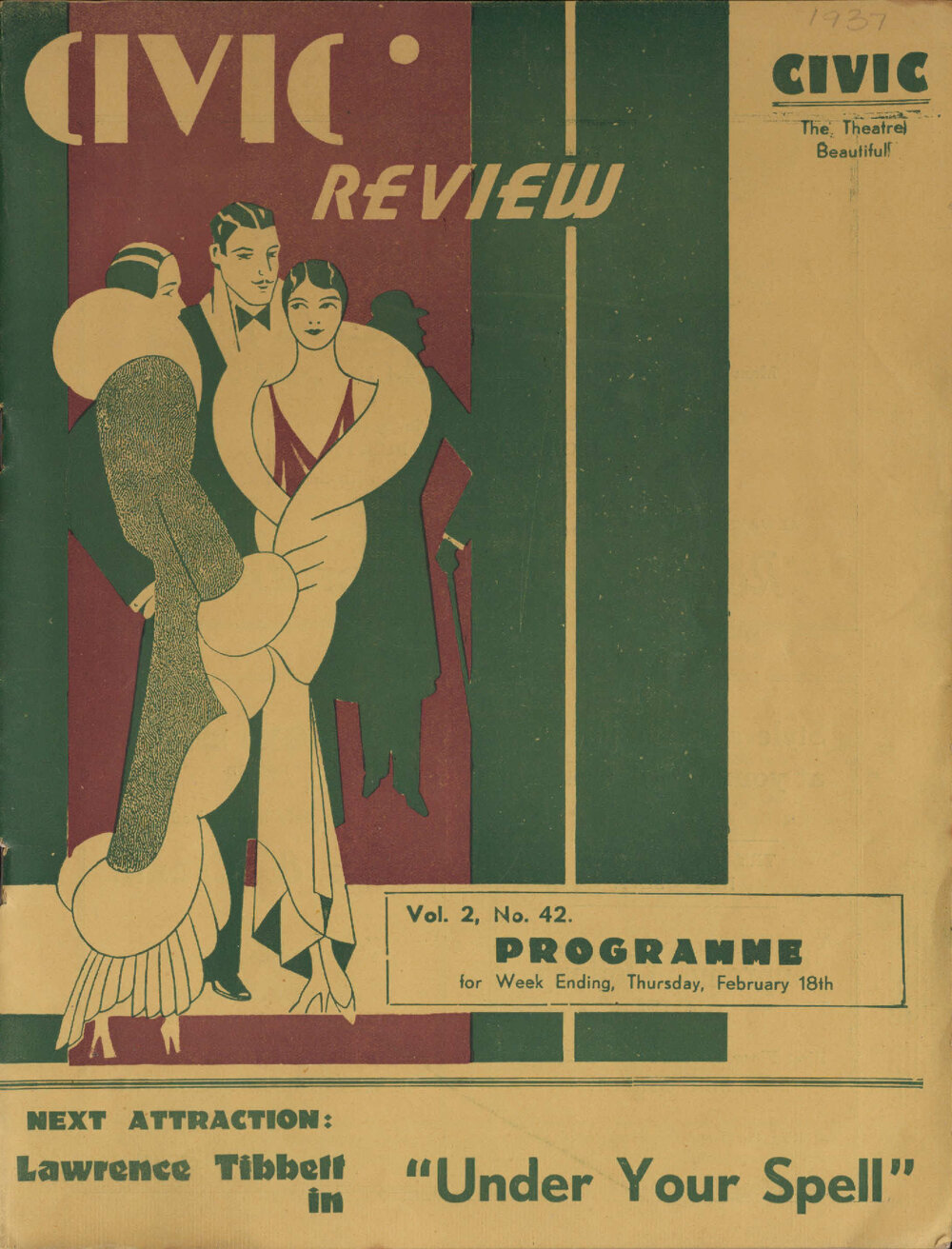 The civic review: the official journal of the Civic Theatre, volume 2, number 42