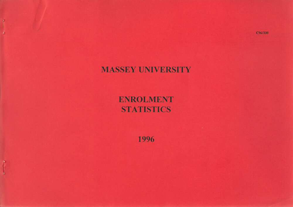 Enrolment Statistics, 1996