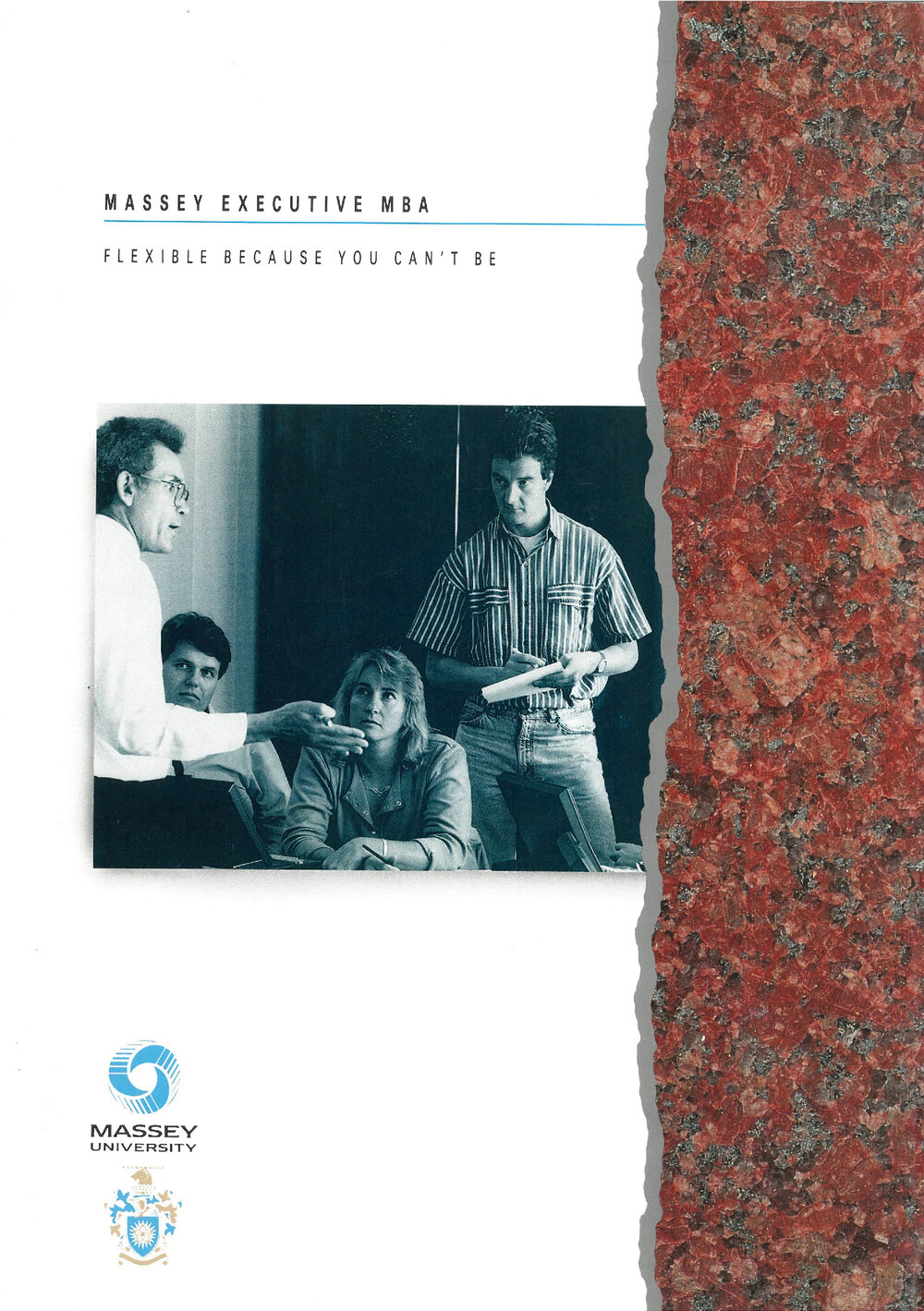 Brochure: Massey Executive MBA - Flexible because you can't be, 1992