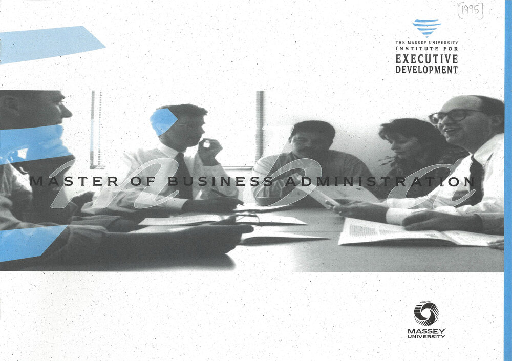 Brochure: Master of Business Administration, 1995