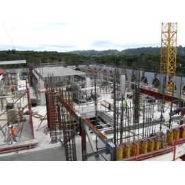 Library, Auckland campus. Library Extension, construction, February 2009