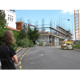 Library, Auckland campus. Library Extension, construction, February 2009