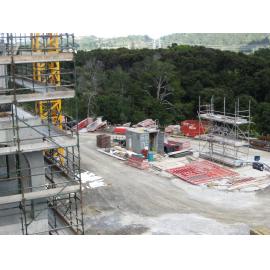 Library, Auckland campus. Library Extension, construction, March 2009