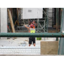 Library, Auckland campus. Library Extension, construction, March 2009