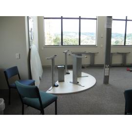 Library, Auckland campus. Library Extension, temporary wall, 19 December 2008