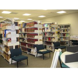 Library, Auckland campus. Library Extension, temporary wall, 19 December 2008