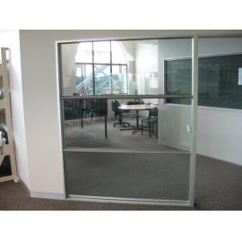 Library, Auckland campus. Library Extension, temporary wall, January 2009