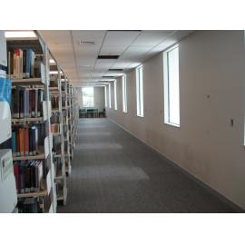 Library, Auckland campus. Library Extension, temporary wall, January 2009
