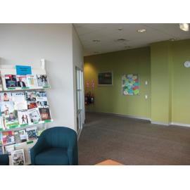 Library, Auckland campus. Library Extension, temporary wall, January 2009