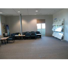 Library, Auckland campus. Library Extension, temporary wall, January 2009