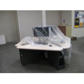 Library, Auckland campus. Library Extension, temporary wall, January 2009