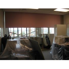 Library, Auckland campus. Library Extension, temporary wall, January 2009