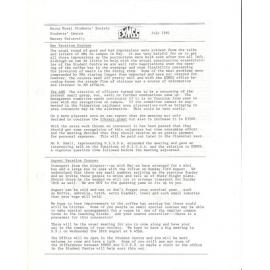 EXMSS Newsletter, July 1981