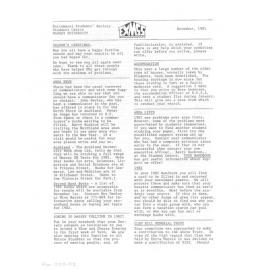 EXMSS Newsletter, November 1981