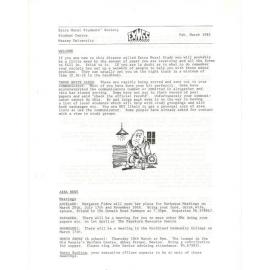 EXMSS Newsletter, February to March 1982