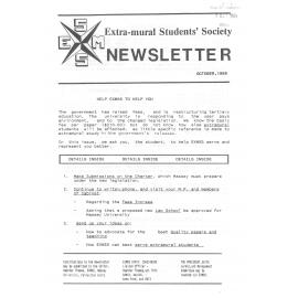 EXMSS Newsletter, October 1989