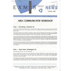 EXMSS Newsletter, March 1990