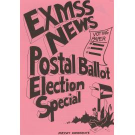 EXMSS Newsletter, Postal Ballot Election Special, September 1993