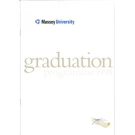 Graduation Programme, 1998-12-14 to 1998-12-16, College of Education