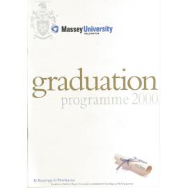 Graduation Programme, 2000-06-09, Wellington